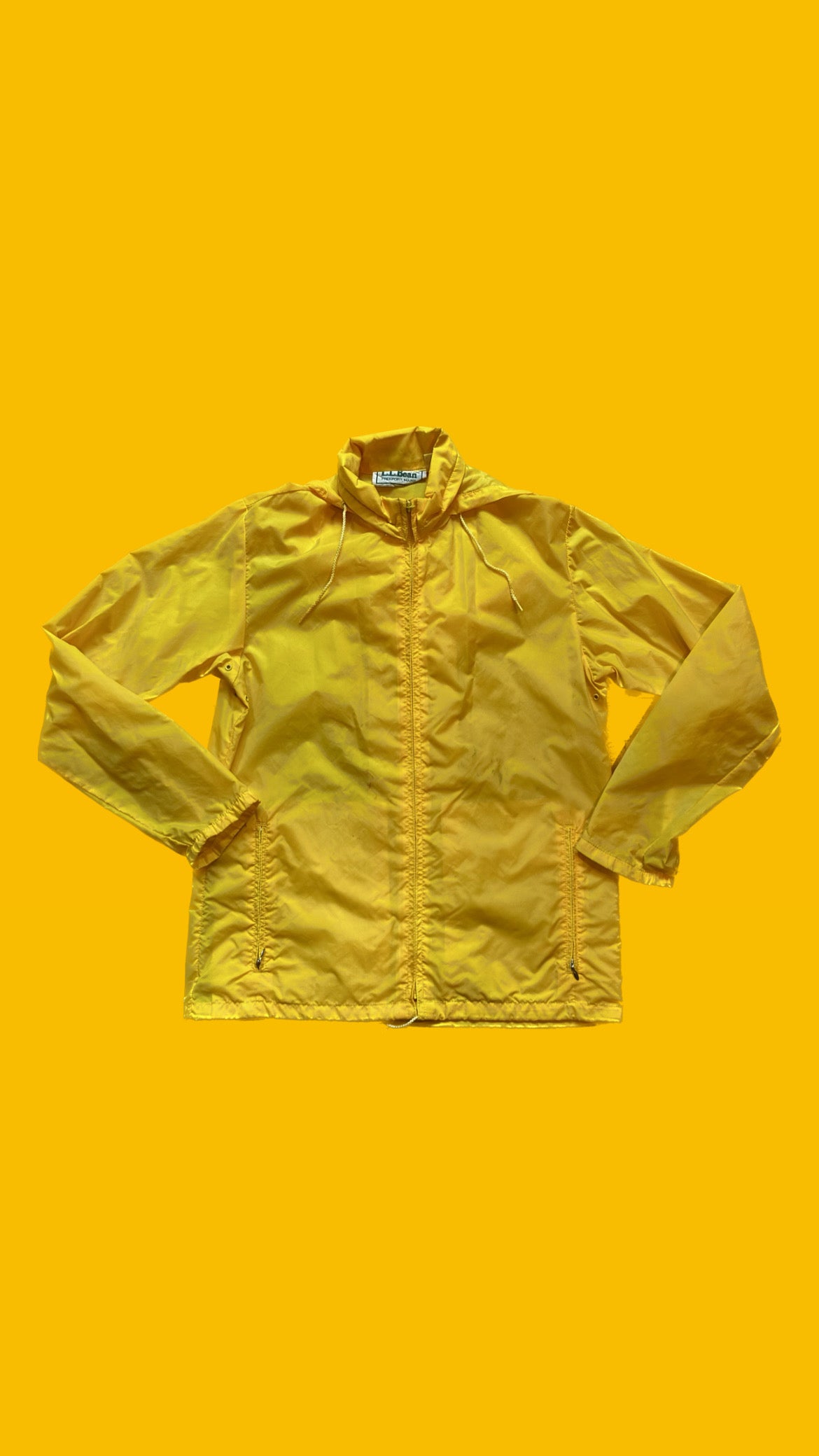 Yellow L.L Bean Rain Jacket