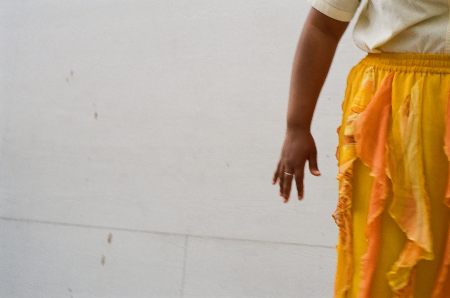 Orange Frilly Skirt