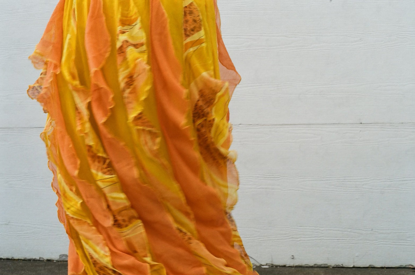 Orange Frilly Skirt