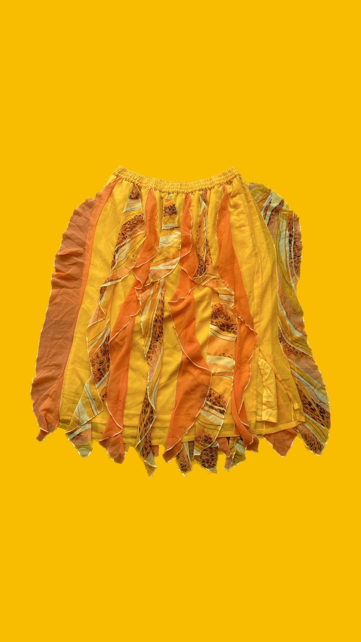 Orange Frilly Skirt