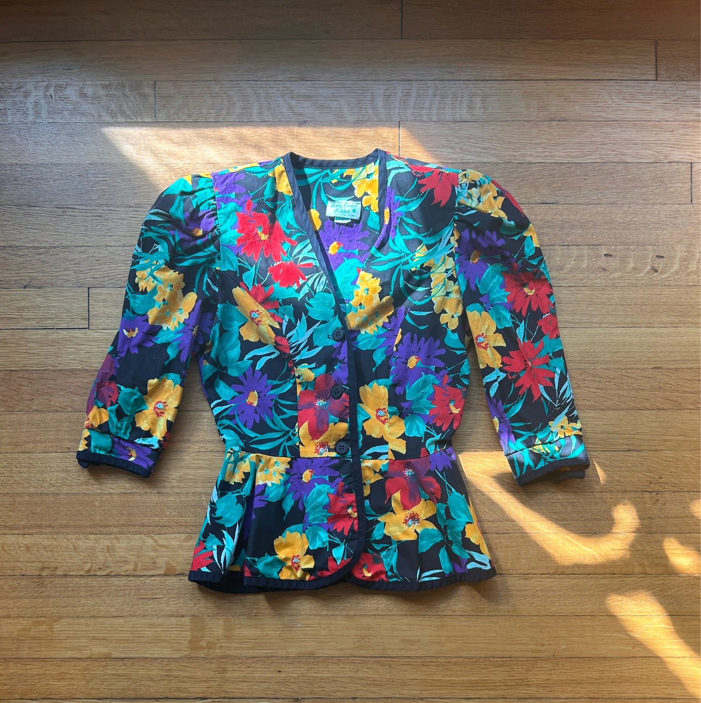 Floral Peplum Blazer